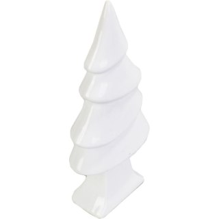 Choinka ceramiczna dekoracja świąteczna biała