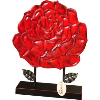 DEKORACJA FIGURKA RÓŻA BELLISSIMA, OZDOBA DO SALONU, NA PREZENT, 53 CM