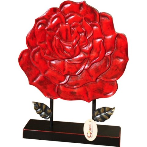 DEKORACJA FIGURKA RÓŻA BELLISSIMA, OZDOBA DO SALONU, NA PREZENT, 53 CM
