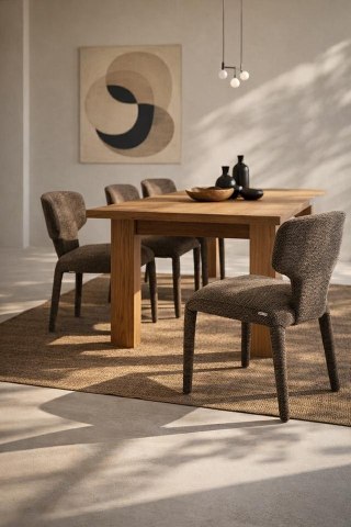 [DETAL] Krzesło APULIA brązowe / taupe