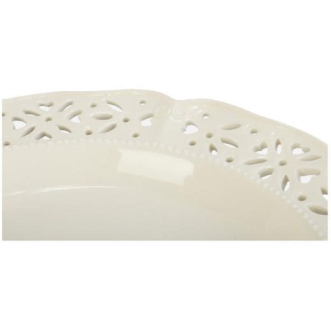 Elegancki Talerz Obiadowy Ceramiczny 30,5 cm w Kolorze Białym