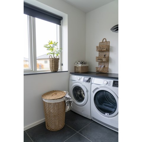 KOSZ NA PRANIE VELLUTO, HOUSE NORDIC, BOHO, NATURALNY, POJEMNIK NA BIELIZNĘ