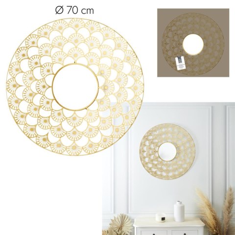 Lustro Mandala 70cm złota ( Rozmiar: uniwersalny )