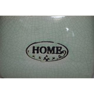 Osłonka ceramiczna home w miętowym kolorze 11x16 cm