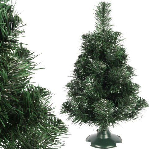 Choinka Sztuczna ZIELONO-SREBRNA 45 CM, Polskiego Producenta GOLIAT, Gotowa do Rozłożenia