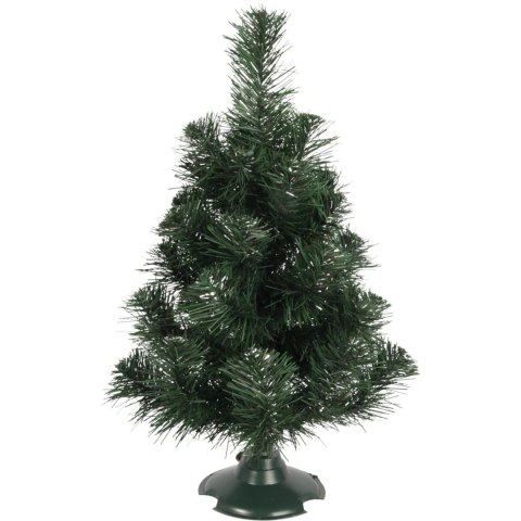 Choinka Sztuczna ZIELONO-SREBRNA 45 CM, Polskiego Producenta GOLIAT, Gotowa do Rozłożenia