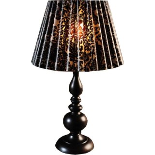 Lampa stojąca czarna (metal) z czarnym plastikowym abażurem