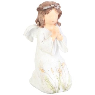 Anioł klęczący biały 11 cm