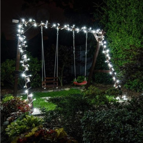 Lampki choinkowe 80 LED na baterie z TIMEREM ciepły biały