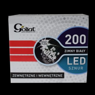 Lampki choinkowe zimny biały 200 led, efekt flash, do użytku wewnętrznego i zewnętrznego[200led flash]