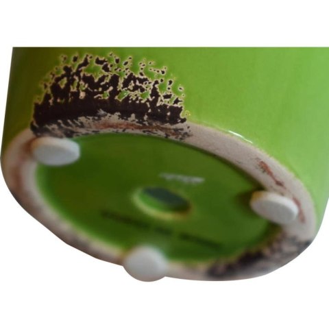 Seledynowy Ceramiczny Kubek-Osłonka w Stylu Vintage, Wysokość 10,5 cm