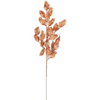 Gałązka brokatowa, rudy kolor, 76 cm, EYK18A3608