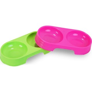 Podwójna Zielona Miseczka dla Małego Psa 200 ml