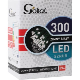 Lampki choinkowe 300 LED wewnętrzne zewnętrzne, zimny biały