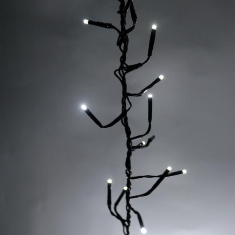 Lampki choinkowe 384 led energooszczędna gąsienica 10m zimny biały