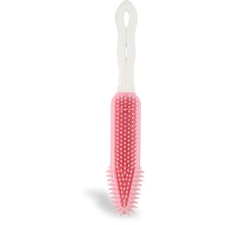 Różowa Szczotka do Czesania i Masażu dla Zwierząt, Długość 27 cm