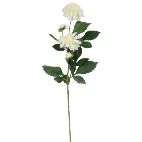 Biała Sztuczna Gałązka z 5 Daliami o Długości 78cm