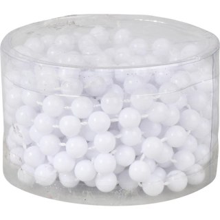 Białe Korale na Szpulce 6mm, 5m