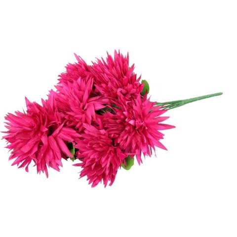 Bukiet 6 dużych chryzantem w kolorze ciemno-różowym 60 cm