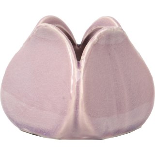 Wazonik ceramiczny w kształcie kwiatu wrzosowy 8x7 cm