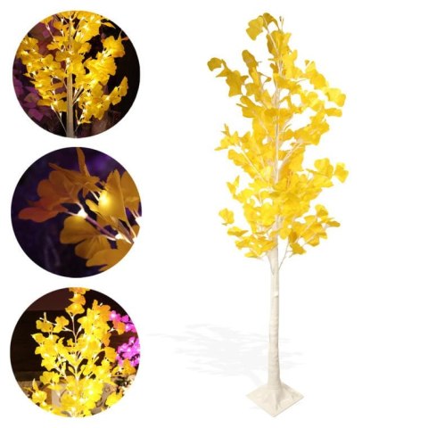 DRZEWKO DEKORACYJNE LUMENIA, 150CM, 145 LED, ŻÓŁTE, OZDOBA ŚWIĄTECZNA