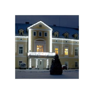 Programowalne Lampki Choinkowe LED 144 Ryż - Ciepły Biały, Zasilanie Sieciowe, do Użytku Zewnętrznego IP44