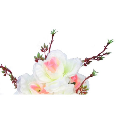 BUKIET 7 RÓŻ BIAŁE 70 CM