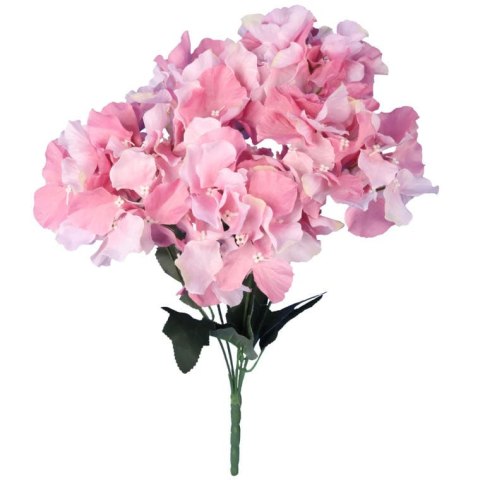 Bukiet Różowych Hortensji - 5 Sztuk, Wysokość 45 cm