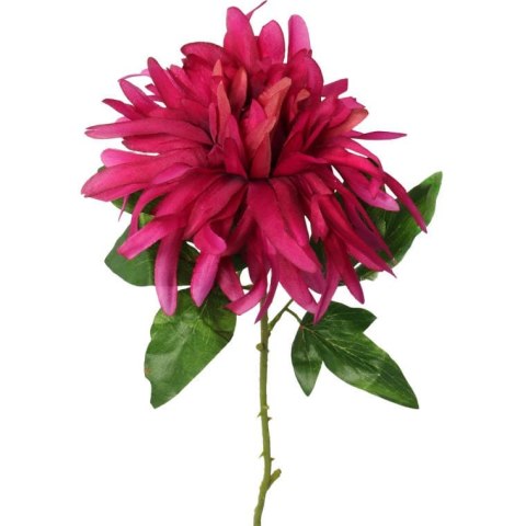 Dalia Sztuczna w Kolorze Ciemno Różowym - Pojedyncza Gałązka, Wysokość 70 cm