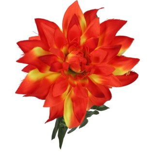 Dalia kwiat sztuczny pomarańczowy