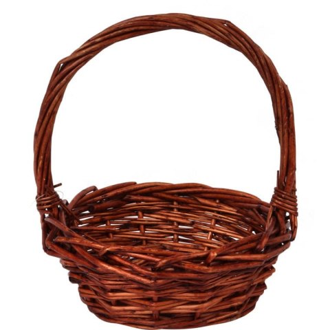 Koszyk wielkanocny naturalny do święconki fi 18cm WYS 20CM