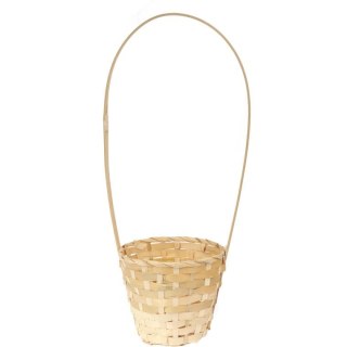 Koszyk wielkanocny naturalny do święconki fi16 cm WYS 48 CM