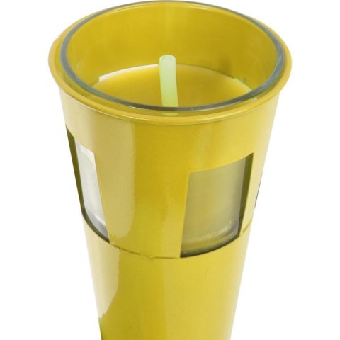 Pochodnia zapachowa antyowadza Citronella - żółta, metalowa