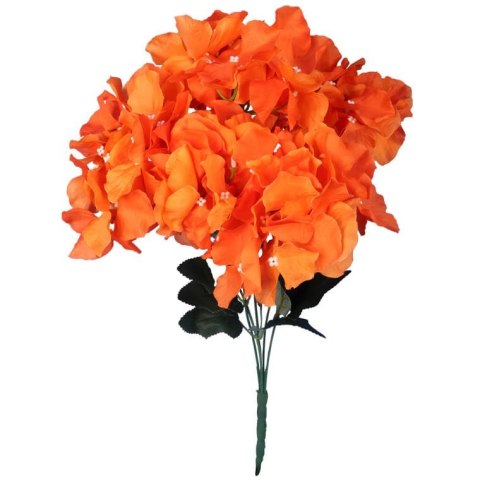 Pomarańczowe Hortensje - Bukiet 5 Sztuk o Wysokości 45 cm