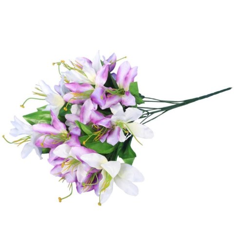 Sztuczne Clematisy Fioletowe - Bukiet 15 Sztuk, Wysokość 68 cm
