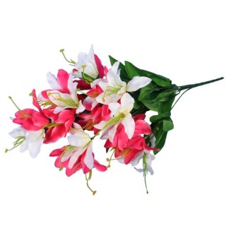Sztuczne Clematisy w Kolorze Różowym 68cm - Bukiet z 15 Sztuk