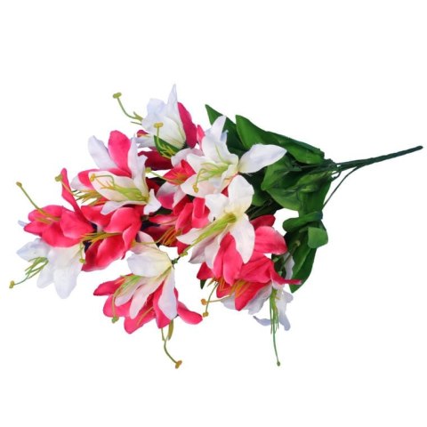 Sztuczne Clematisy w Kolorze Różowym 68cm - Bukiet z 15 Sztuk