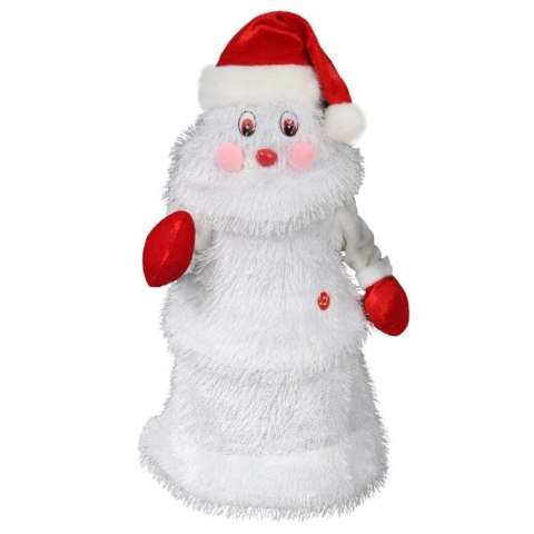 CHOINKA TAŃCZĄCA ALLEGRIA, LED, GRAJĄCA, BIAŁA, 25CM, OZDOBA ŚWIĄTECZNA