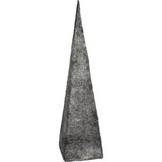 Czarno-Srebrna Choinka Stożkowa z Sizalu 40 cm