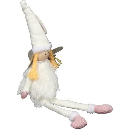 ELF DZIEWCZYNKA ZE SREBRNYMI SKRZYDŁAMI 40CM