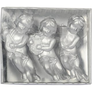 Komplet 3 Srebrnych Aniołów do Zawieszenia o Wysokości 9 cm