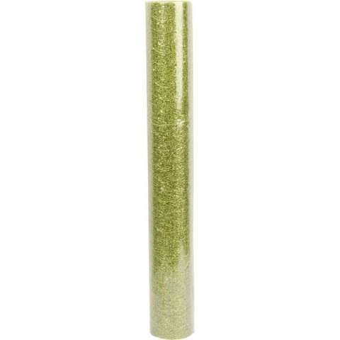 ORGANZA ZIELONA Z NADRUKIEM BROKATOWYM 0,50 x 10 m