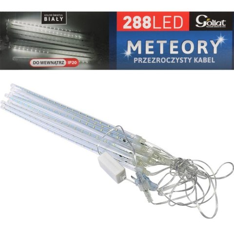 METEORY LED VINTEREN, SOPLE 30CM, 8 SZT, ZIMNA BIEL, DEKORACJA ŚWIĄTECZNA