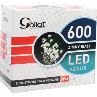 Lampki Choinkowe Łańcuch LED 600 sztuk Zewnętrzne Zimny Biały 30m IP44 Sieciowe