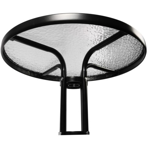 STOLIK OKRĄGŁY BISTRO OGRODOWY SZKLANY BALKONOWY 60 CM
