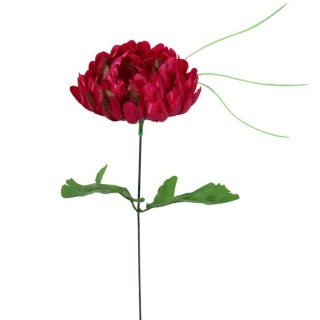 Sztuczna Chryzantema Ciemno Różowa 45 cm - Dekoracja na Wszystkich Świętych