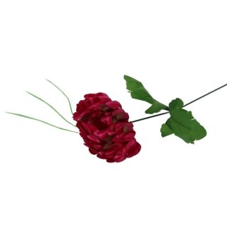Sztuczna Chryzantema Ciemno Różowa 45 cm - Dekoracja na Wszystkich Świętych