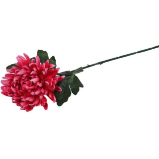 Sztuczna Chryzantema Pojedyncza Strzępiasta w Kolorze Czerwonym - Idealna na Wszystkich Świętych, Wysokość 68 cm