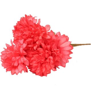Sztuczny Bukiet Różowych Chryzantem - Dekoracja Cmentarna 43cm