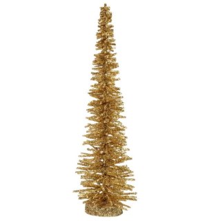 CHOINKA FIGURKA ZŁOTA BROKATOWA 30 CM
